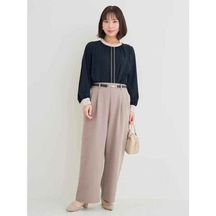 ラクケア 配色パイピングブラウス | Re-J＆SUPURE | 詳細画像51 