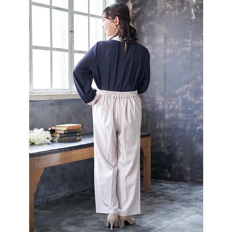 【マルチWAY】ラクケア パールアクセサリー付きボウタイブラウス | Re-J＆SUPURE | 詳細画像22 