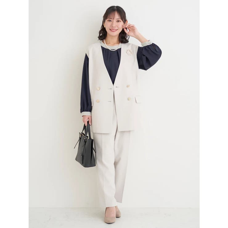 【マルチWAY】ラクケア パールアクセサリー付きボウタイブラウス | Re-J＆SUPURE | 詳細画像31 