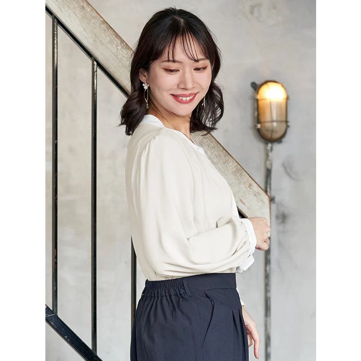 【マルチWAY】ラクケア パールアクセサリー付きボウタイブラウス | Re-J＆SUPURE | 詳細画像72 