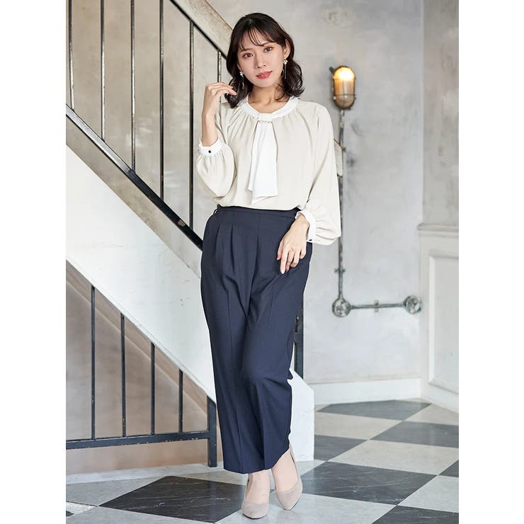 【マルチWAY】ラクケア パールアクセサリー付きボウタイブラウス | Re-J＆SUPURE | 詳細画像74 