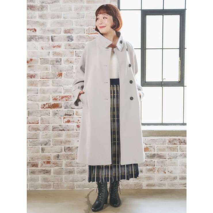 フェイクウールスタンドネックロングコート | Re-J＆SUPURE | 詳細画像11 