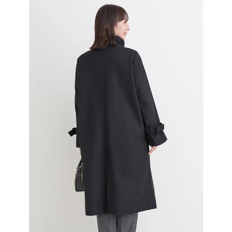フェイクウールスタンドネックロングコート | Re-J＆SUPURE | 詳細画像24 