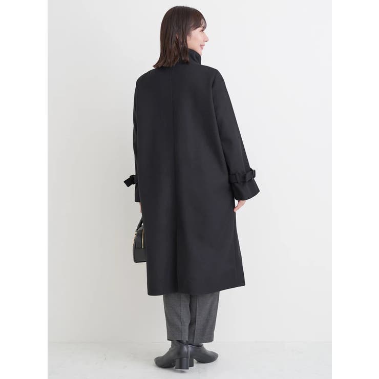 フェイクウールスタンドネックロングコート | Re-J＆SUPURE | 詳細画像28 