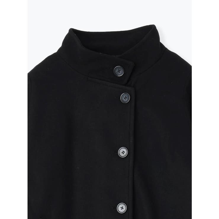 フェイクウールスタンドネックロングコート | Re-J＆SUPURE | 詳細画像35 