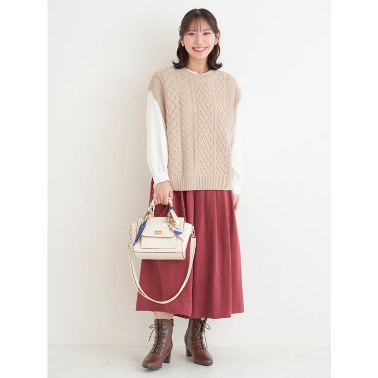 [SET]ケーブルニットベスト×バンドカラーシャツ | Re-J＆SUPURE | 詳細画像31 