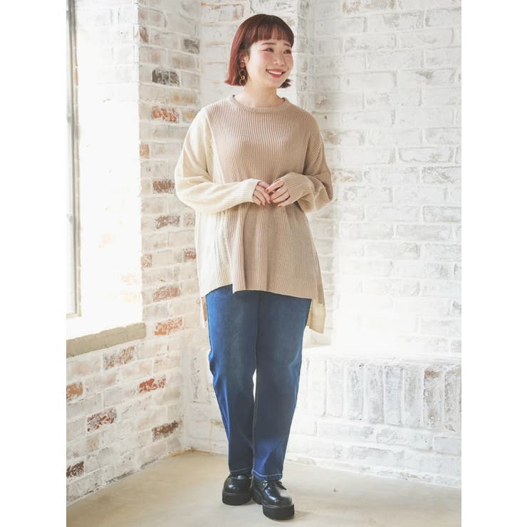 パッチワークニットプルオーバー | Re-J＆SUPURE | 詳細画像5 