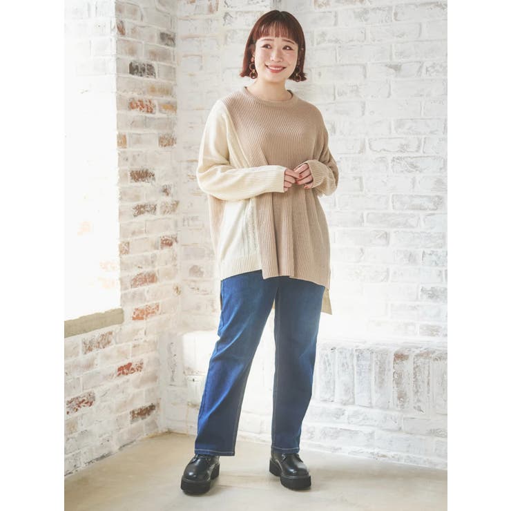 パッチワークニットプルオーバー | Re-J＆SUPURE | 詳細画像7 