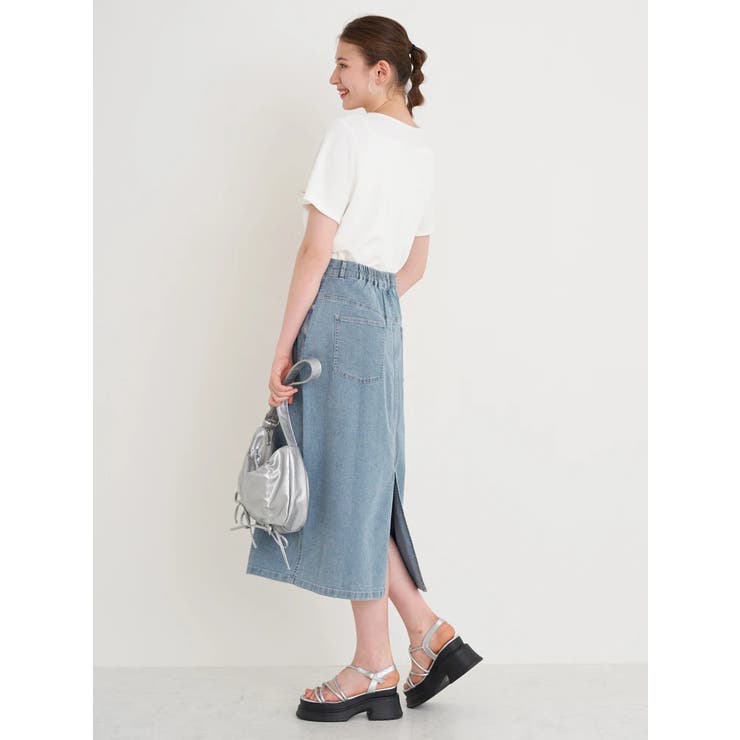 ラインストーンデニムナロースカート | Re-J＆SUPURE | 詳細画像17 