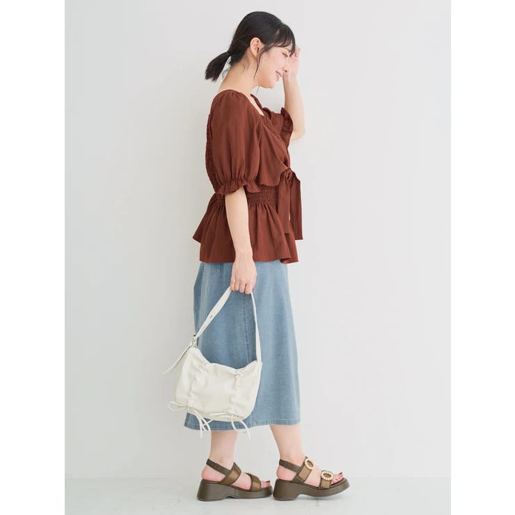 ラインストーンデニムナロースカート | Re-J＆SUPURE | 詳細画像32 