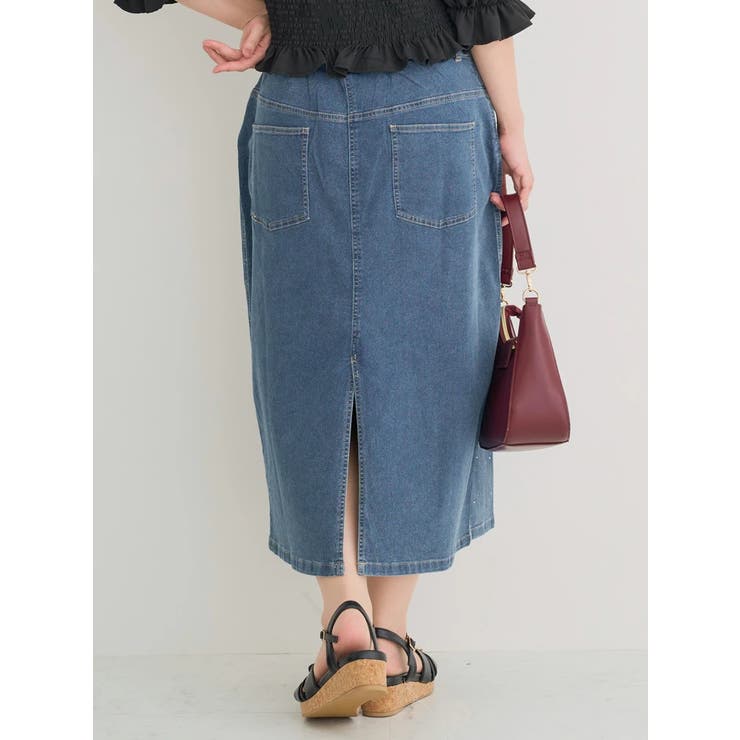 ラインストーンデニムナロースカート | Re-J＆SUPURE | 詳細画像36 