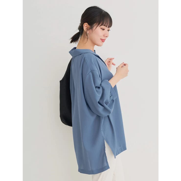 袖タックスキッパーシャツチュニック | Re-J＆SUPURE | 詳細画像3 