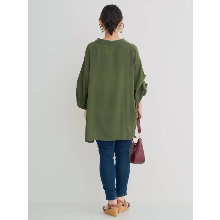 袖タックスキッパーシャツチュニック | Re-J＆SUPURE | 詳細画像18 