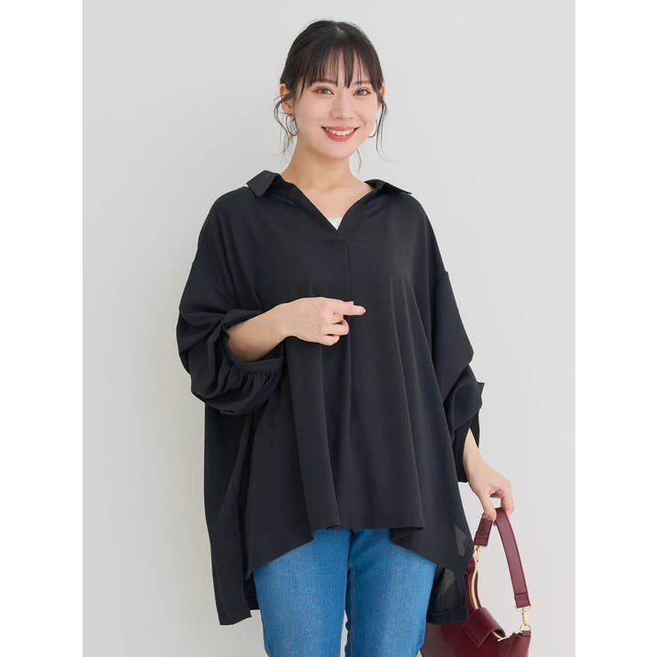 袖タックスキッパーシャツチュニック | Re-J＆SUPURE | 詳細画像19 