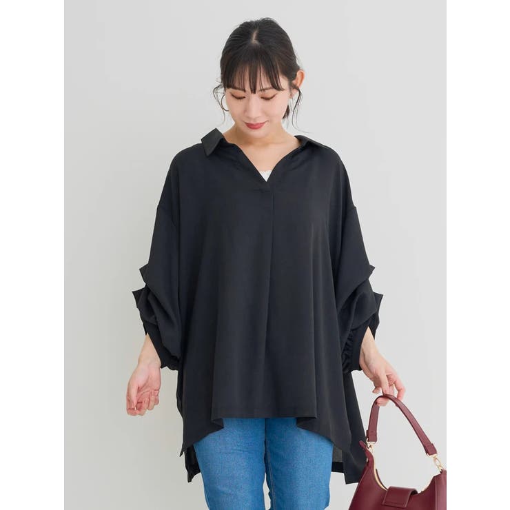 袖タックスキッパーシャツチュニック | Re-J＆SUPURE | 詳細画像20 