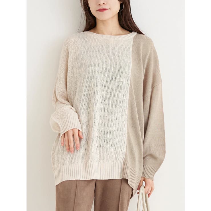 配色ニットプルオーバー | Re-J＆SUPURE | 詳細画像10 