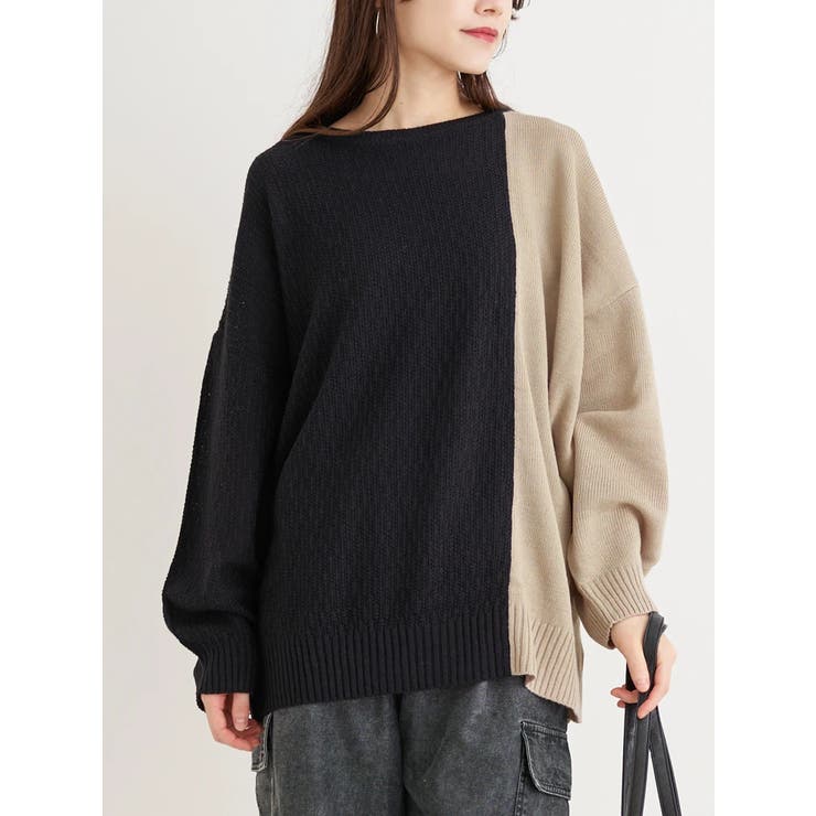 配色ニットプルオーバー | Re-J＆SUPURE | 詳細画像16 