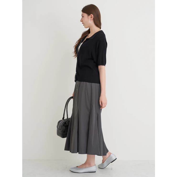 トップス gnu ジェイダ GYDA サイドレースアップオフショルニット トップス