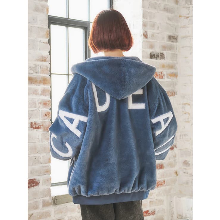 バックロゴフェイクファーパーカーブルゾン | Re-J＆SUPURE | 詳細画像6 