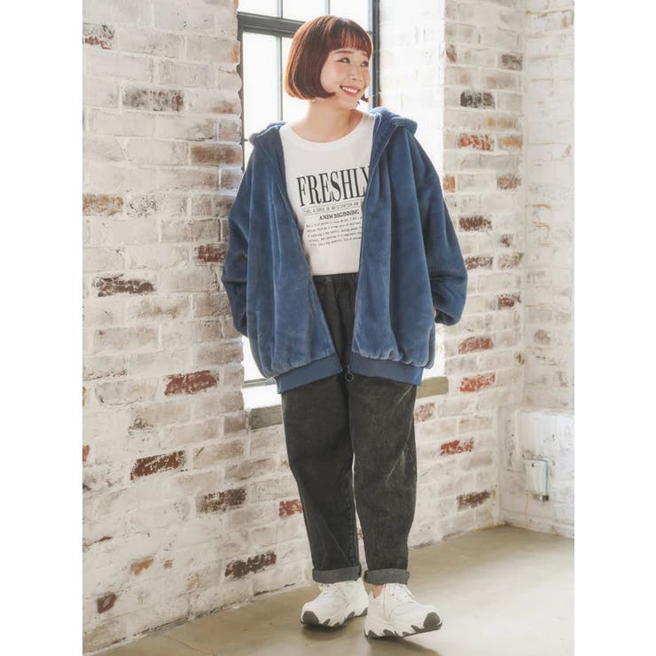 バックロゴフェイクファーパーカーブルゾン | Re-J＆SUPURE | 詳細画像7 