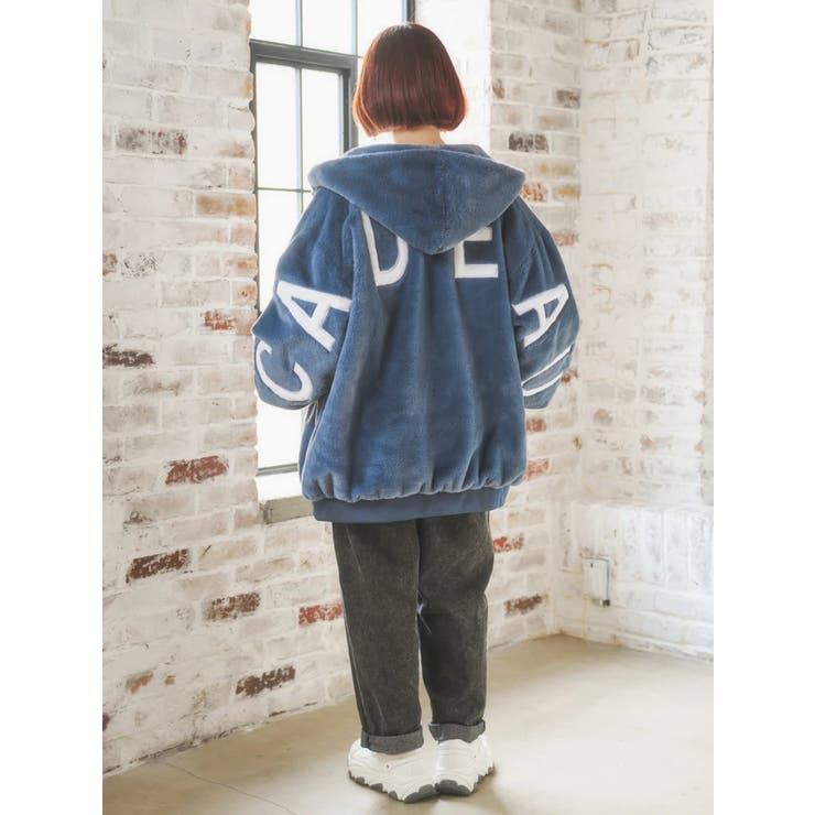 バックロゴフェイクファーパーカーブルゾン | Re-J＆SUPURE | 詳細画像13 