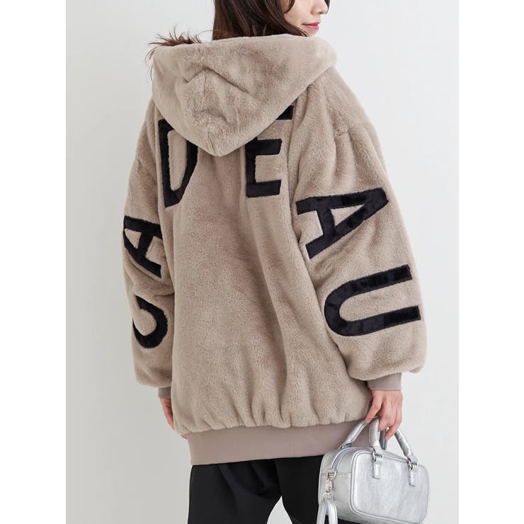 バックロゴフェイクファーパーカーブルゾン | Re-J＆SUPURE | 詳細画像16 