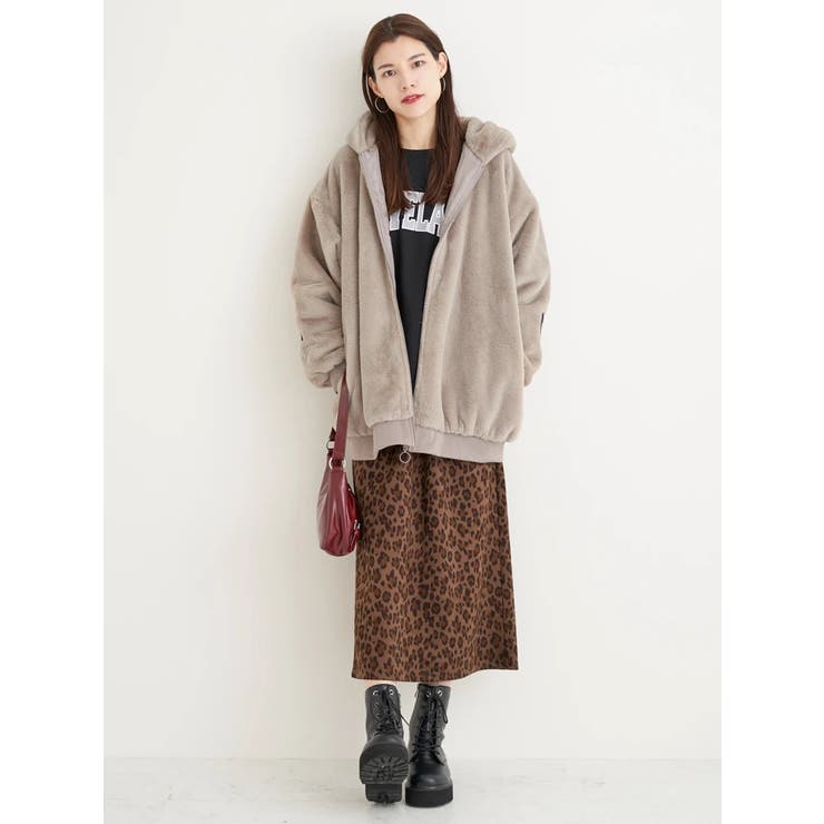 バックロゴフェイクファーパーカーブルゾン | Re-J＆SUPURE | 詳細画像17 