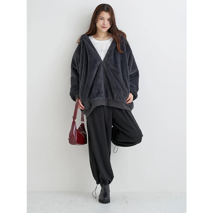 バックロゴフェイクファーパーカーブルゾン | Re-J＆SUPURE | 詳細画像28 