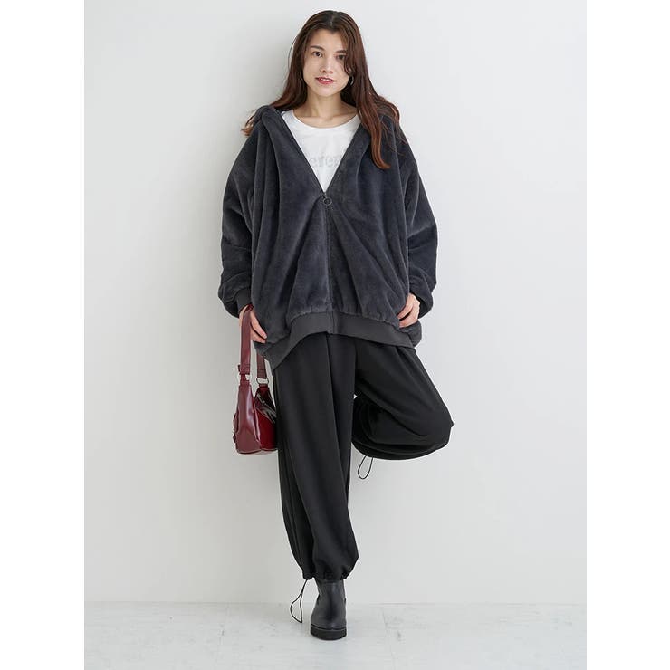 バックロゴフェイクファーパーカーブルゾン | Re-J＆SUPURE | 詳細画像30 