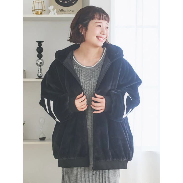 バックロゴフェイクファーパーカーブルゾン | Re-J＆SUPURE | 詳細画像34 