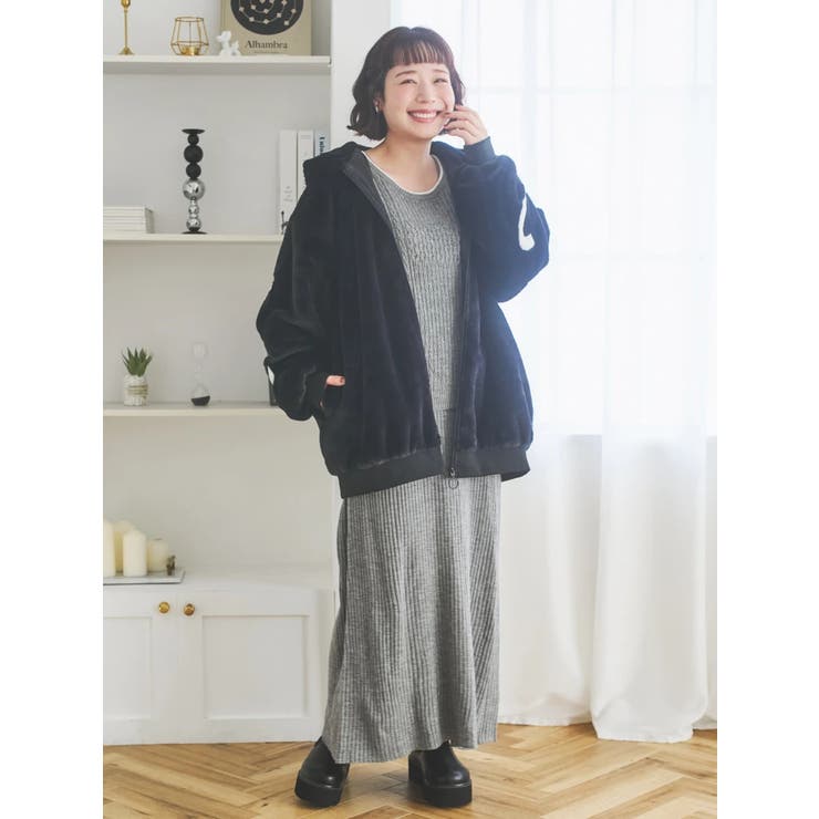 バックロゴフェイクファーパーカーブルゾン | Re-J＆SUPURE | 詳細画像38 