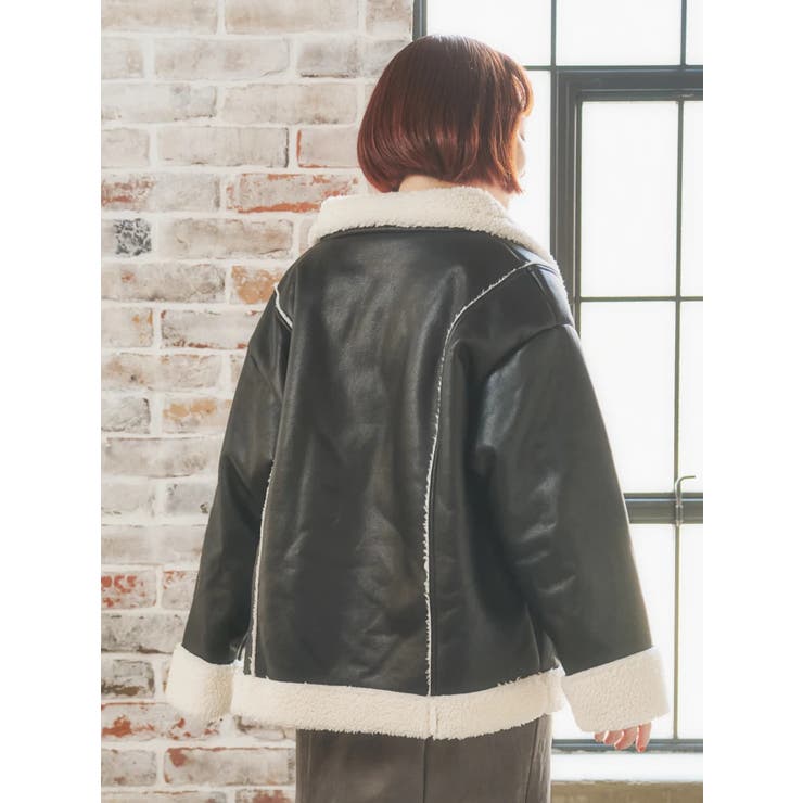 合皮ムートンジャケット | Re-J&SUPURE | 詳細画像4