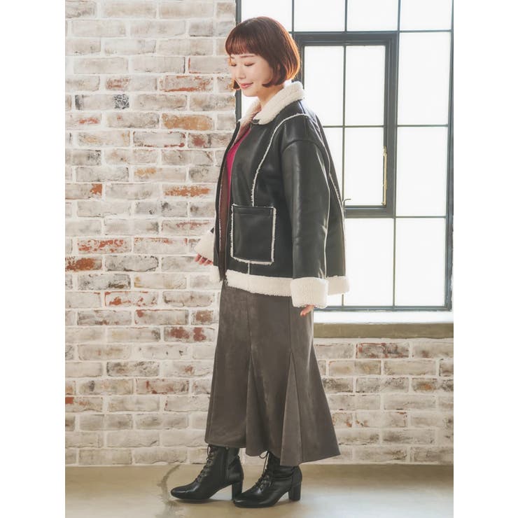 合皮ムートンジャケット | Re-J&SUPURE | 詳細画像8