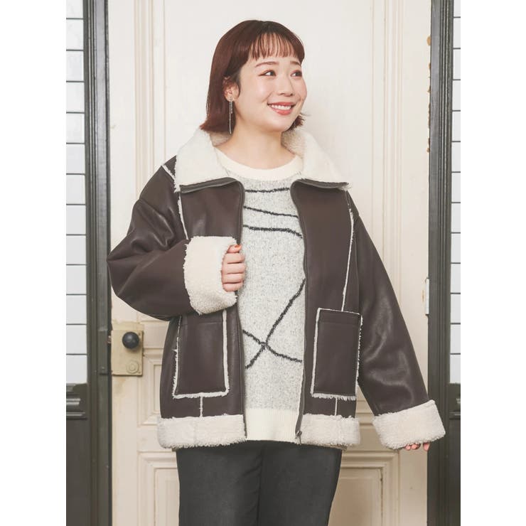 合皮ムートンジャケット | Re-J&SUPURE | 詳細画像11