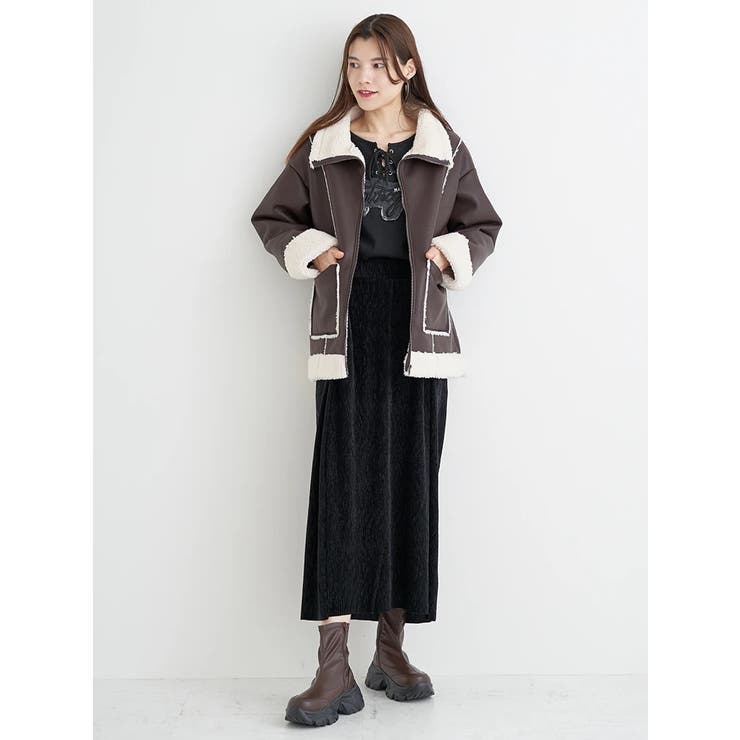 合皮ムートンジャケット | Re-J＆SUPURE | 詳細画像26 