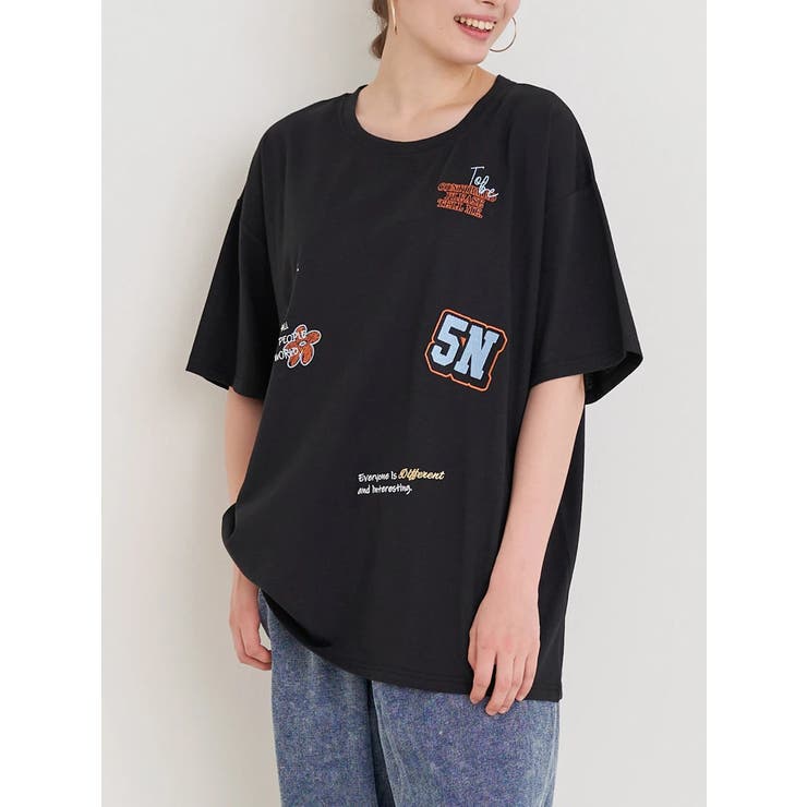 ワッペン×刺繍ロゴTシャツ | Re-J＆SUPURE | 詳細画像10 