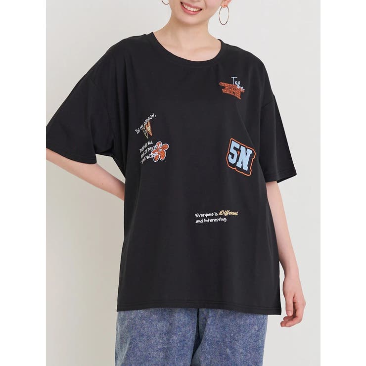 ワッペン×刺繍ロゴTシャツ | Re-J＆SUPURE | 詳細画像11 
