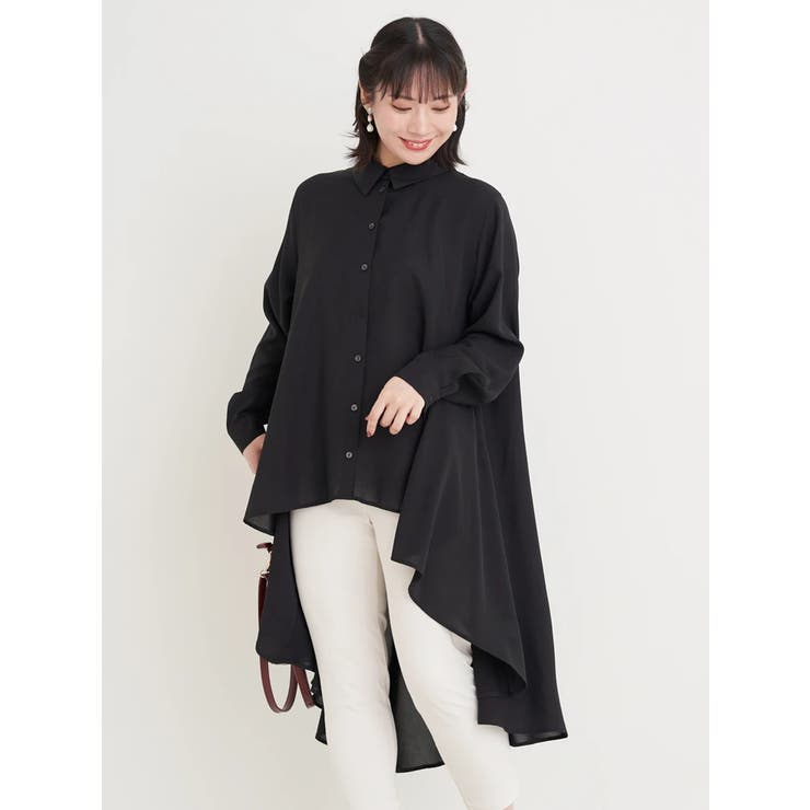 黒 | イレヘムシャツワンピース | Re-J＆SUPURE