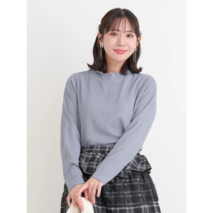 カットシャーリングプチハイネックトップス | Re-J＆SUPURE | 詳細画像18 