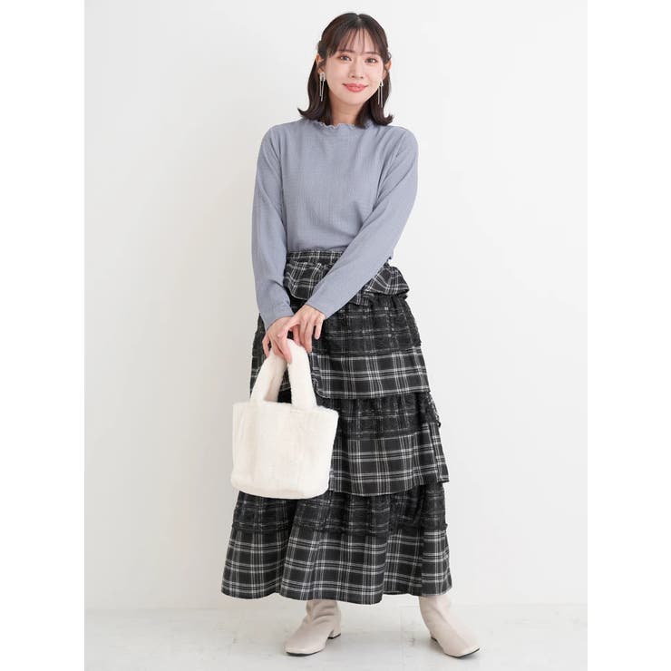 カットシャーリングプチハイネックトップス | Re-J＆SUPURE | 詳細画像22 