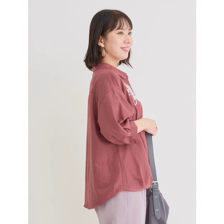 コード刺繍裾タックスキッパーシャツ | Re-J＆SUPURE | 詳細画像3 