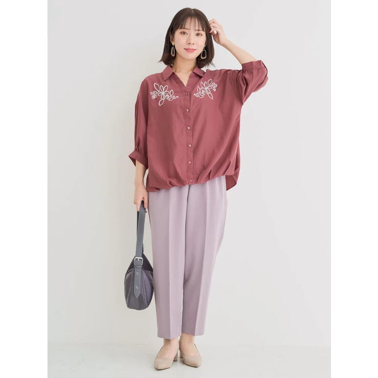 コード刺繍裾タックスキッパーシャツ | Re-J＆SUPURE | 詳細画像6 