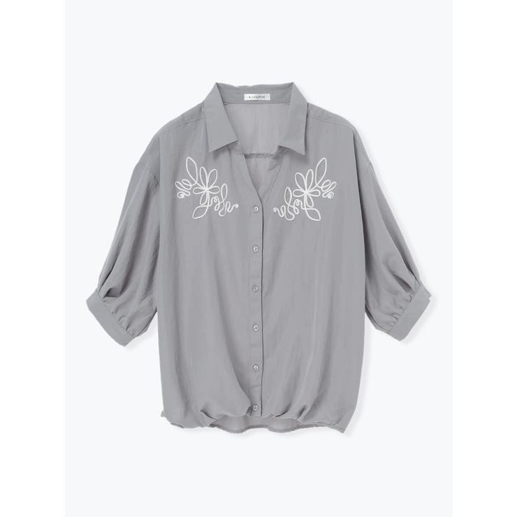 コード刺繍裾タックスキッパーシャツ | Re-J＆SUPURE | 詳細画像27 