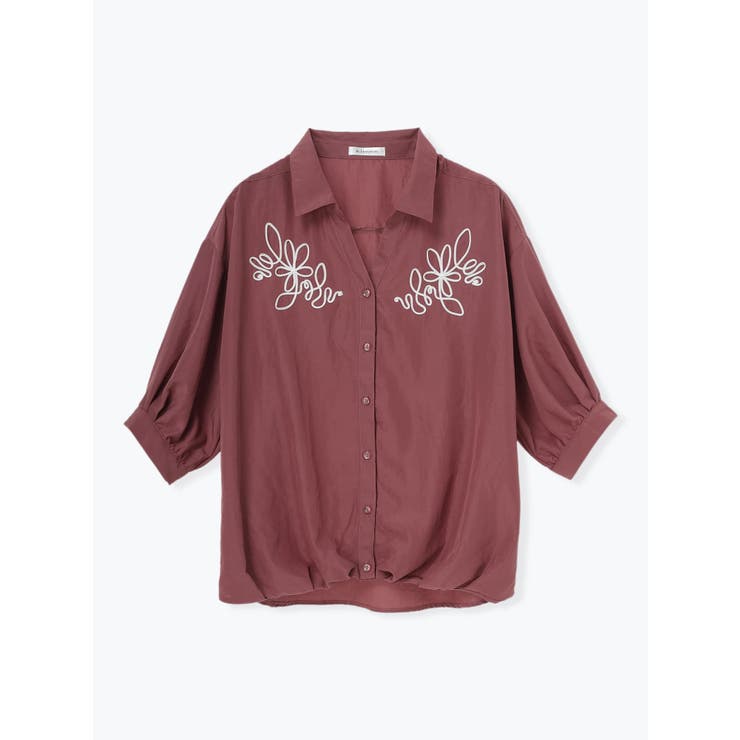 コード刺繍裾タックスキッパーシャツ | Re-J＆SUPURE | 詳細画像28 