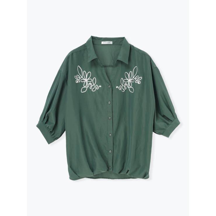 コード刺繍裾タックスキッパーシャツ | Re-J＆SUPURE | 詳細画像29 