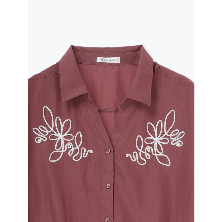 コード刺繍裾タックスキッパーシャツ | Re-J＆SUPURE | 詳細画像31 