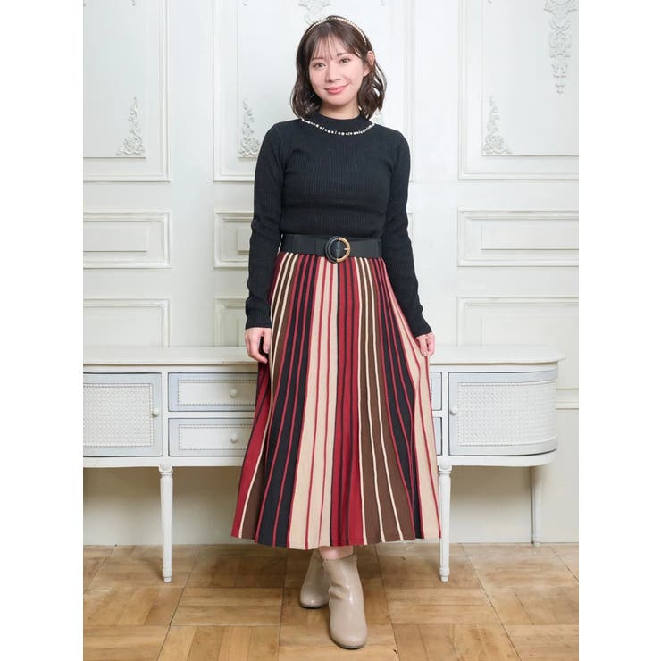 【Komachiコラボ】ストライプニットスカート | Re-J＆SUPURE | 詳細画像41 