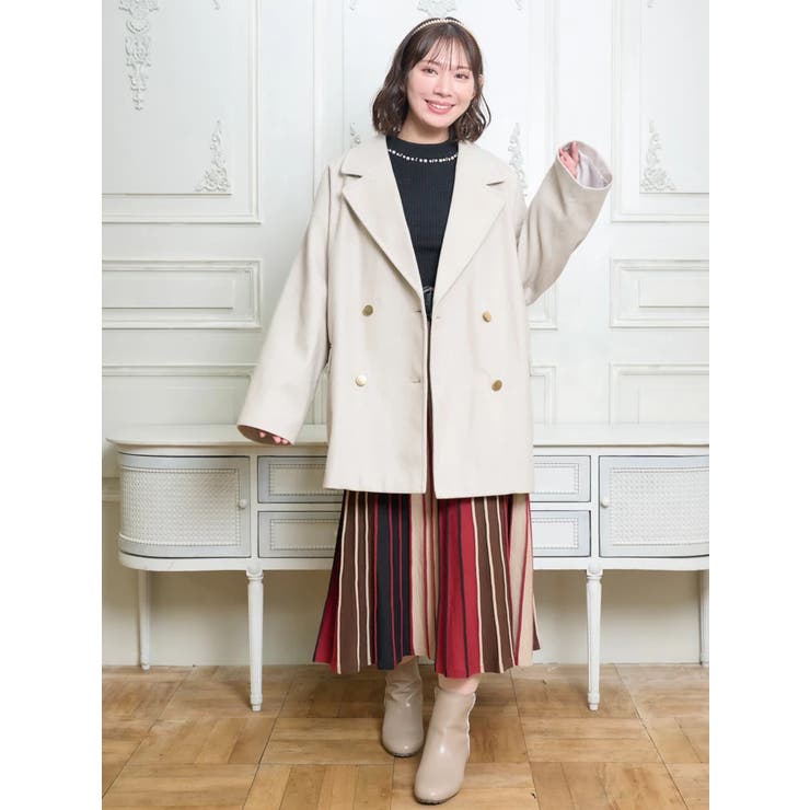 【Komachiコラボ】ストライプニットスカート | Re-J＆SUPURE | 詳細画像42 