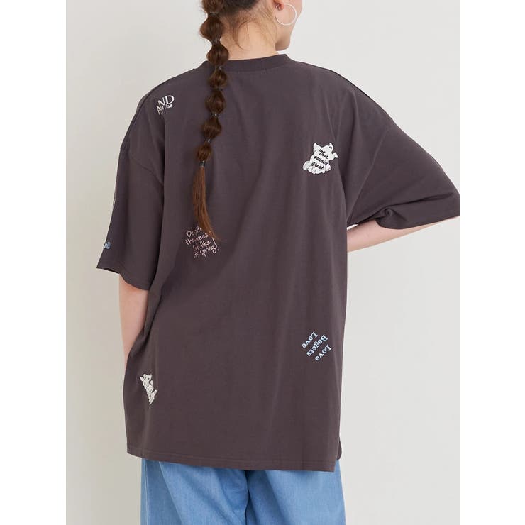 オバケ×ロゴ刺繍Tシャツ | Re-J＆SUPURE | 詳細画像13 