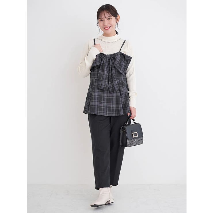 【新品・タグ付】ジェーンマープル 今期新作 タータンチェックリボンビスチェ リジェイ＆スプル Re-J&SUPURE チェック柄リボンビスチェ （A柄